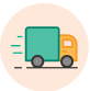 Ilustração de um caminhão de entrega