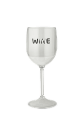 Taça Acrílico Vinho Transparente Wine