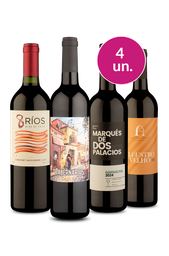 Kit 4 - Vinhos por R$25 a Garrafa - Oferta Absurda