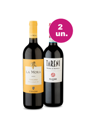 Kit 2 - Encontro de Campeões: La Mora Toscana e Tareni Sicilia Nero D´Avola