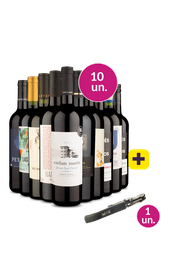 Kit 10 - Tintos Especiais + Saca Rolhas Grátis - Oferta Absurda