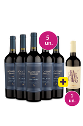 Kit 5 - Agostino Malbec + Chac Chac Reserva Grátis - Exclusivo We