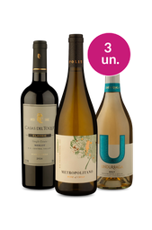 Kit 3 - Vinho na Taça, Coxinha na Mão - Oferta Absurda