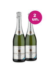 Kit 2 - Espumante Veuve D`Argent Blanc De Blancs Demi-Sec - Oferta Absurda