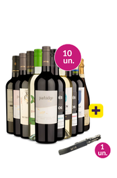 Kit 10 - Degustação Completa + Saca Rolhas Grátis - Oferta Absurda