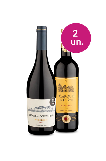 Imagem do produto Kit 2 - Bons-Ventos Superior e Marquis de Chasse - Spoiler Black Wine