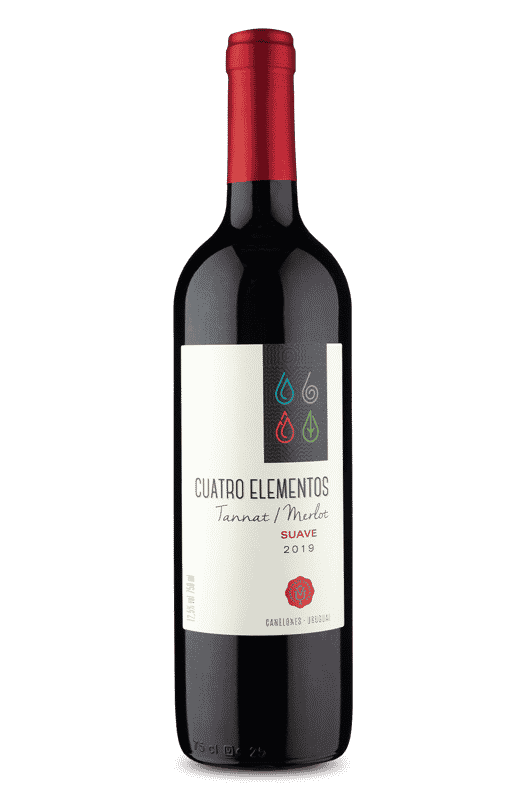 Cuatro Elementos Canelones Tannat Merlot Suave 2019 Cuatro Elementos Canelones Tannat Merlot Suave 2019